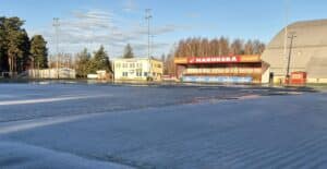 Porissa Suomen Cup jää on jo jäätymässä