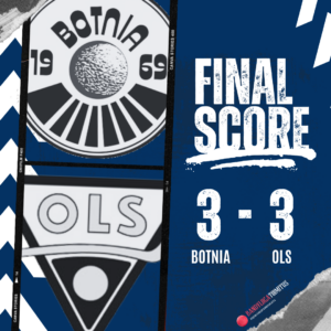 Sumuisessa säässä ottelu päättyy sopuisasti tasan