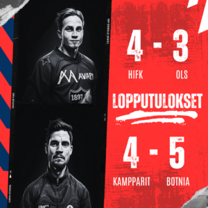 Päivän tulokset – Helsinkiläiset vahvoja