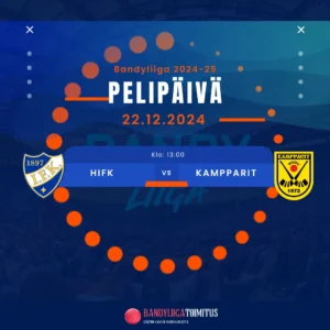 Sunnuntaina vain yksi Bandyliiga-ottelu