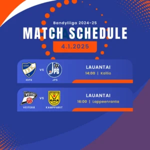 Päivän Bandyliigaottelut