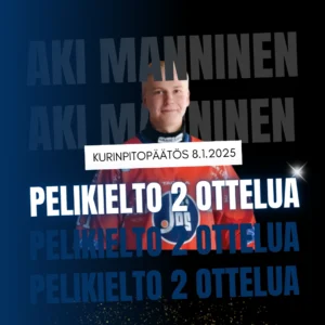 Kauden ensimmäinen pelikielto