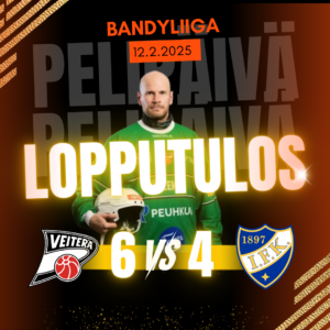 Veiterä voitti jännittävien vaiheiden jälkeen