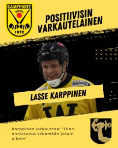 Lasse Karppinen valittiin vuoden 2025 positiivisimmaksi varkautelaiseksi