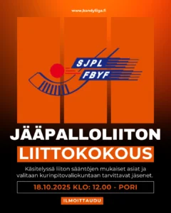 Syysliittokokous kokoaa jääpalloväen Poriin!