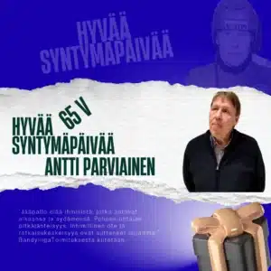 Jääpalloliiton puheenjohtaja 65 vuotta