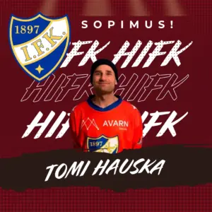 Nyt pamahti! – Tomi Hauska siirtyy HIFK:n punaiseen paitaan