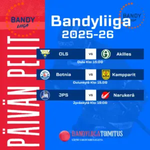 Bandyliiga käynnistyy