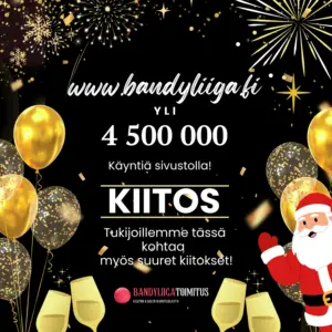 www.bandyliiga.fi ylitti 4,5 miljoonaa käyntiä – KIITOS!