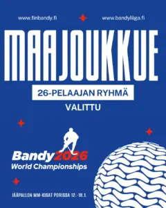 Miesten 26 pelaajan ryhmä nimetty Porin kotikisoihin