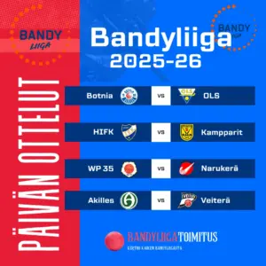 Sunnuntain Bandyliiga ottelut