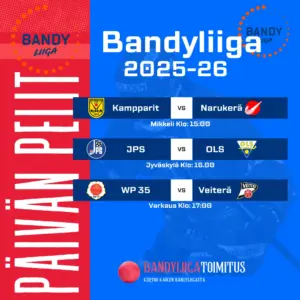 Päivän kolme ottelua