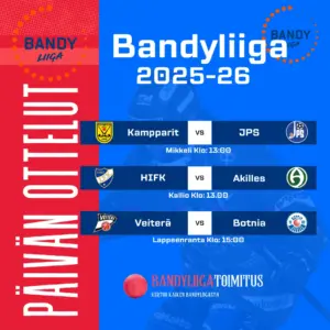 Vuoden 2025 viimeiset Bandyliigaottelut