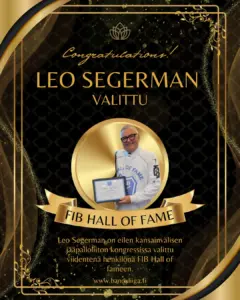 Leo Segerman FIB Hall of Fameen