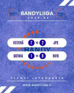 Ylemmän jatkosarjan tulokset