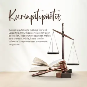 JPS teki videotutkintapyynnön HIFK vs JPS ottelun tilanteista