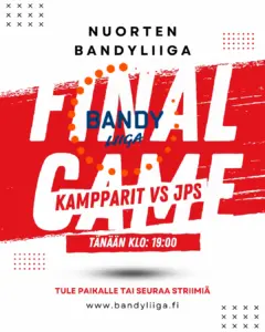 Nuorten Bandyliigan mestaruus ratkeaa tänään