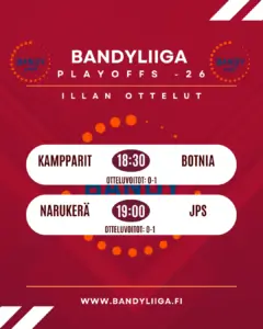 Ratkeaako tänään?