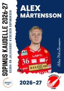 Alex Mårtensson jatkaa Narukerässä