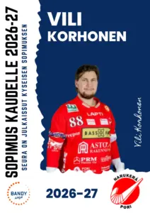 Vili Korhonen jatkaa Narukerässä myös kaudella 2026–2027