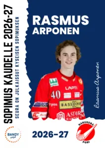 Rasmus Arponen jatkaa Narukerässä