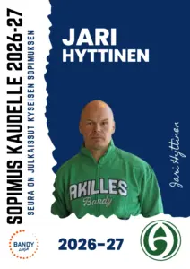 Akilles jatkaa Jari Hyttisen kanssa