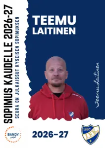 Teemu Laitinen jatkaa HIFK-Bandyn päävalmentajana