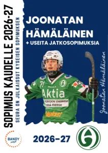 Joonatan Hämäläinen jatkaa Akilleksen riveissä